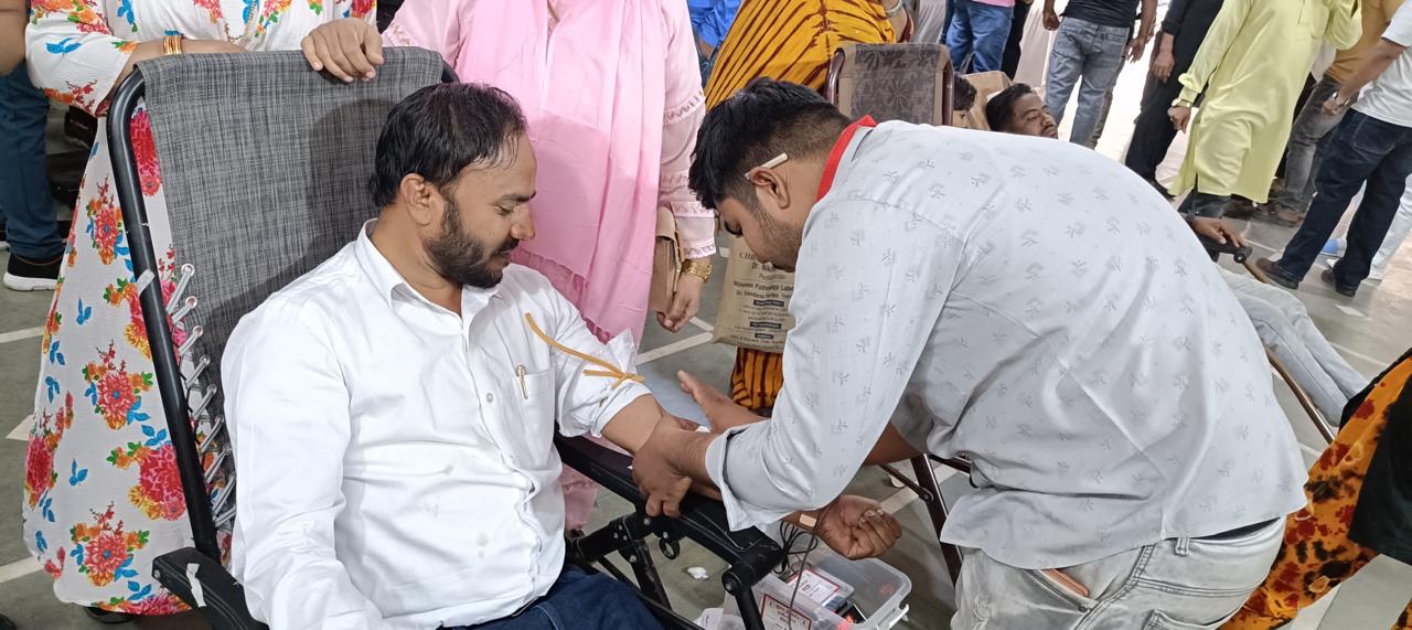 Blood donation camp donor