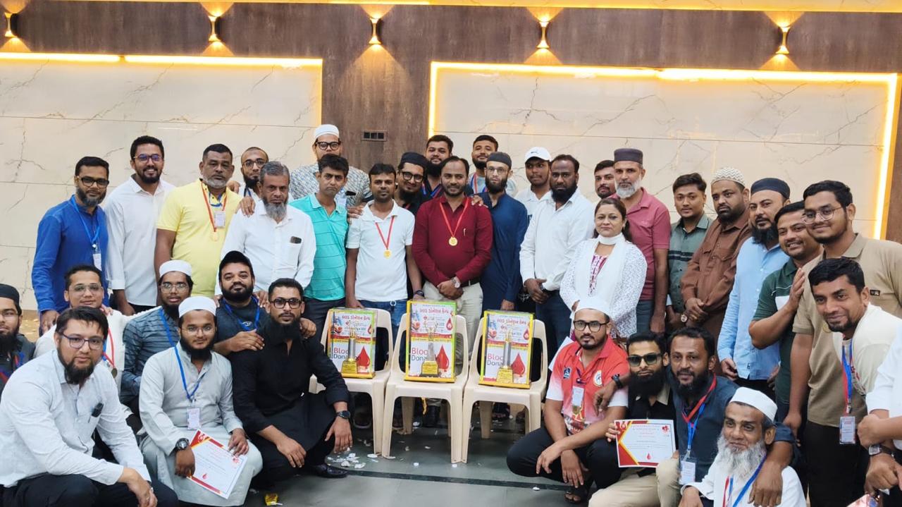 Blood donation camp team and volunteers